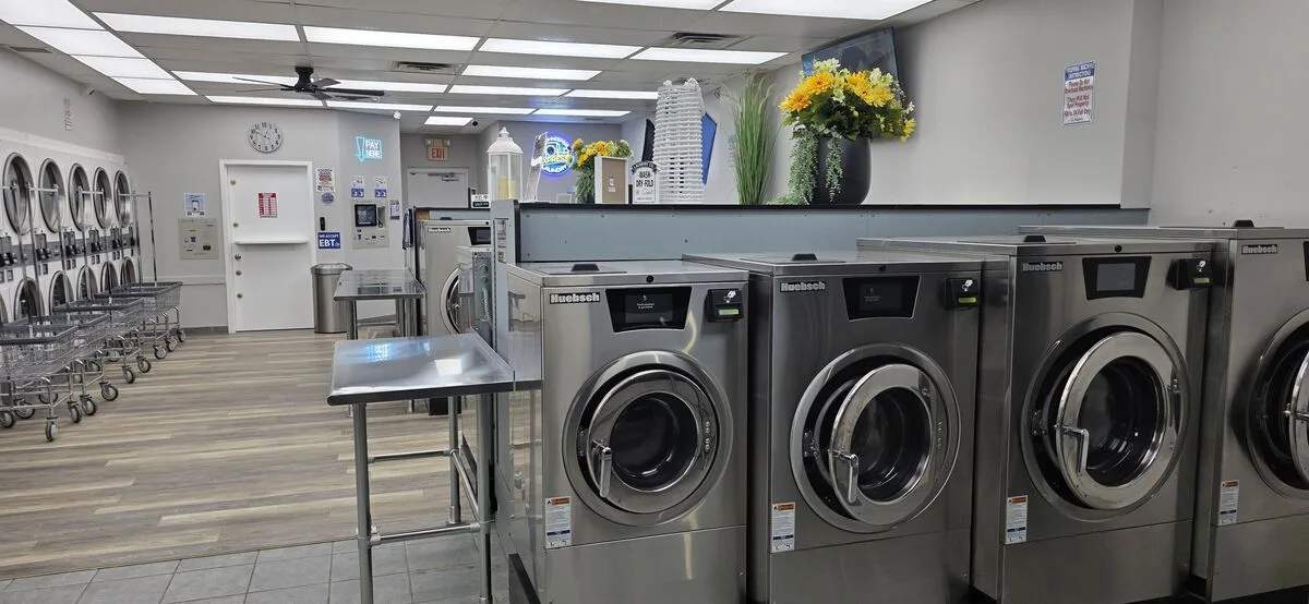 After renovation: the new stainless steel washers